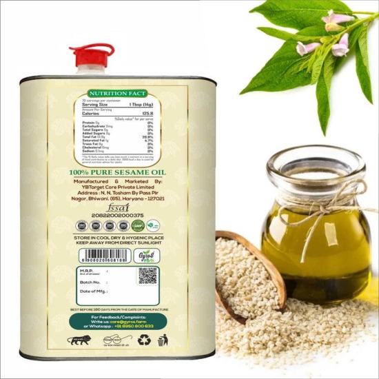 Stone Cold Pressed Groundnut and Sesame Oil Combo | 5L + 5L | zero Adulteration | Sieve Filtered-5 Liter + 5 Liter