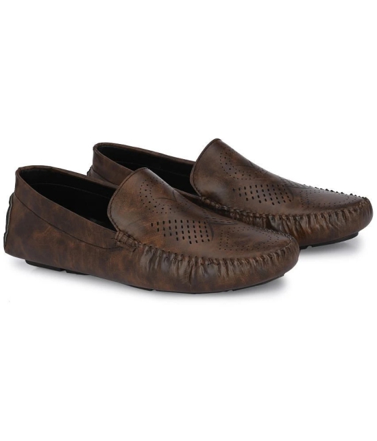 Leeport - Brown Mens Slip on - 8