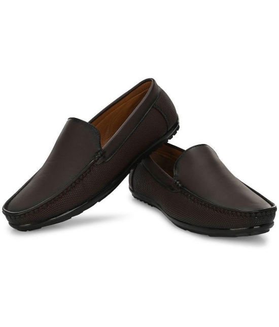 ShoeRise Brown Men's Slip on - 8