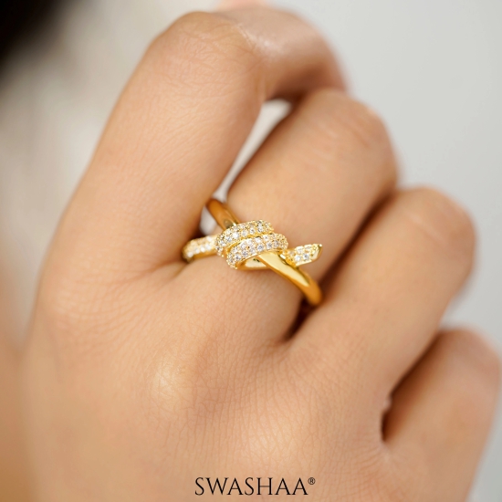 Mae 14K Gold Plated Ring-Gold