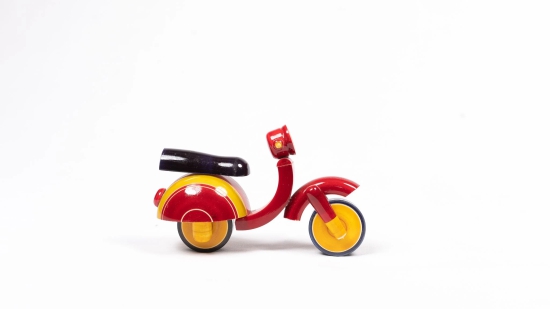 Handmade Wooden Yetikoppaka Toy Vespa Scooter