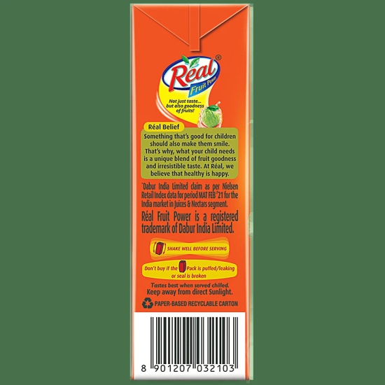 Real Guava Fruit Power Juice, 180 Ml