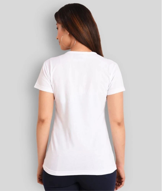 Neo Garments - White Cotton Regular Fit Womens T-Shirt ( Pack of 1 ) - L