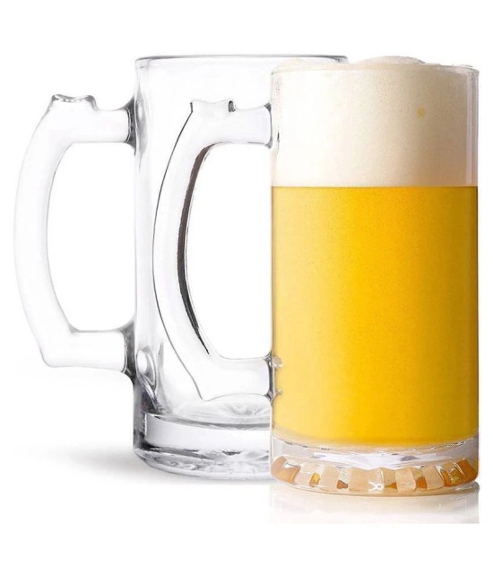 Somil Beer Mug Glasses Set,  400 ML - (Pack Of 2)