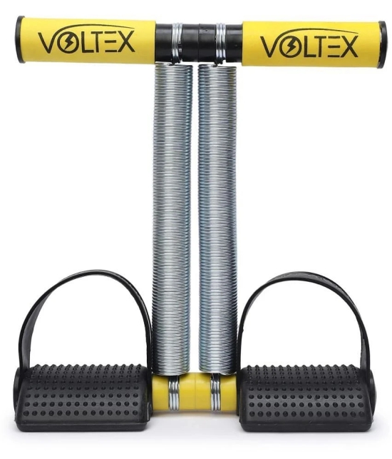 VOLTEX Yellow  Double Spring Tummy Trimmer for Abs Exerciser,Body Toner and Fat Buster| For Men and Women - Yellow