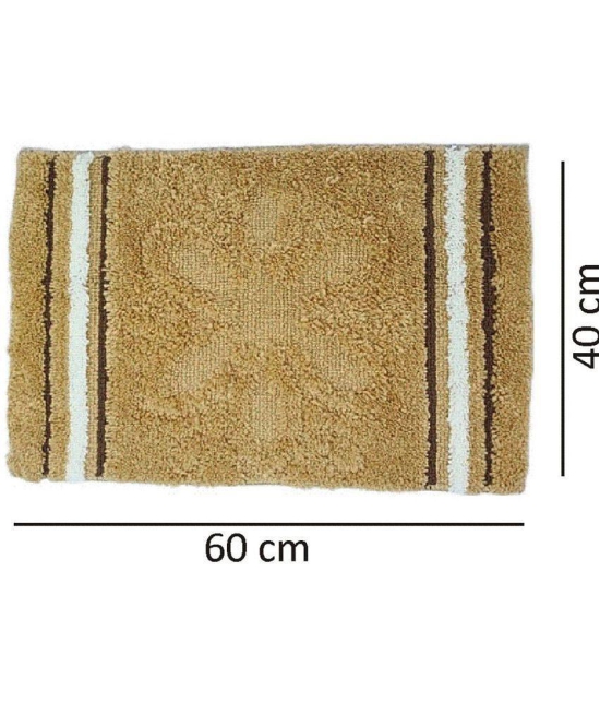 Abhikram Mustard Single Door Mat - ( 60 X 40 ) - Mustard