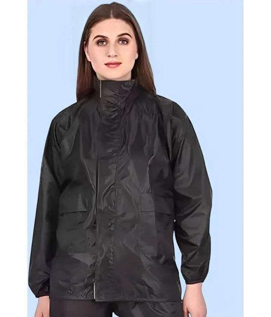 PPTHEFASHIONHUB Long Raincoat - Black - None