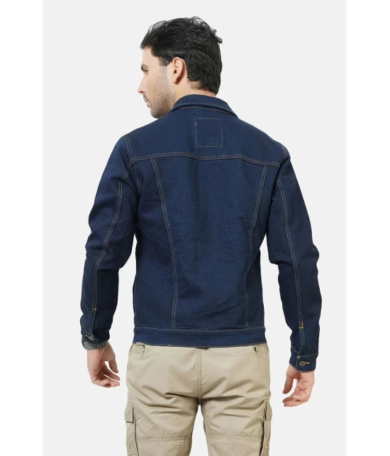 NUEVOSPORTA - Blue Denim Regular Fit Mens Denim Jacket ( Pack of 1 ) - None