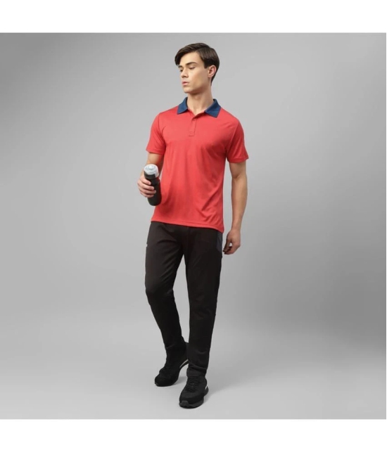 Dida Sportswear Red Polyester Regular Fit Mens Sports Polo T-Shirt ( Pack of 1 ) - None