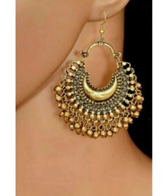 Samridhi DC Golden Jhumki Earrings ( Pack of 2 ) - Golden