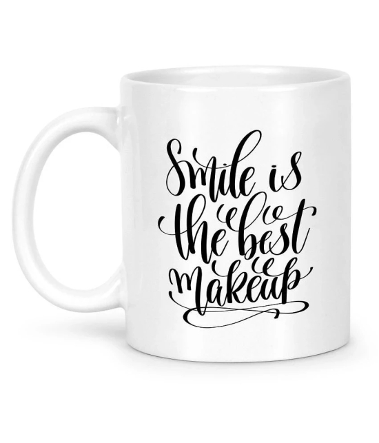 Idream Quote Printed Ceramic Coffee Mug 1 Pcs 330 mL - White