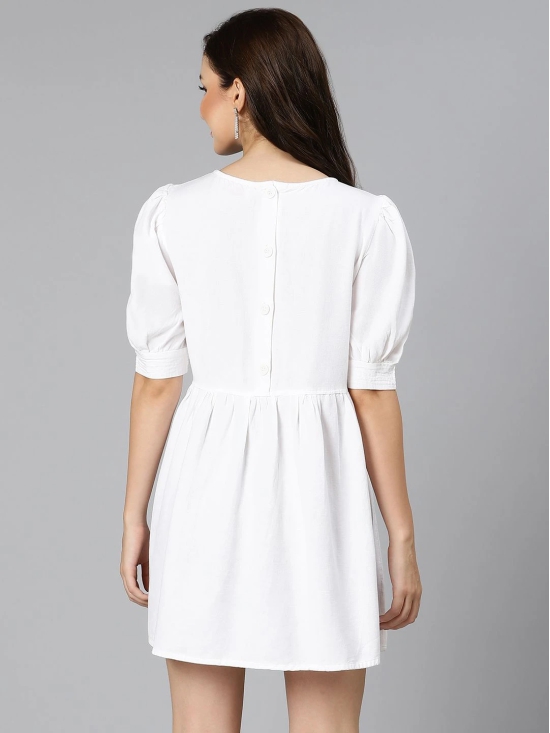 Oxolloxo White A-Line Dress