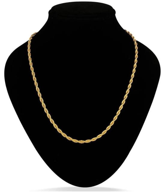 Fashion Frill Gold Plated Chain Necklace For Men Boys  s Jewelry Elegant Design Jwellery Gift - None