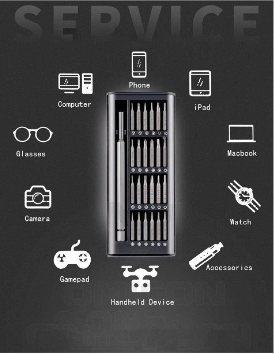 24 Pieces Precision Screwdriver Set, Multifunction Magnetic Driver Bit Set, Pocket Screwdriver Tool Set, Mini Screwdriver Kit, Repair Tool Kit for Electronics, Tablet, Cellphone-24 PIECES