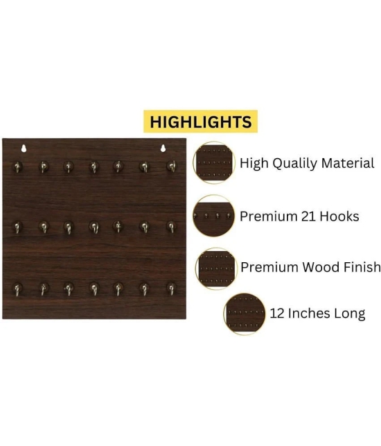 JaipurCrafts Brown Wood Key Holder - Pack of 1