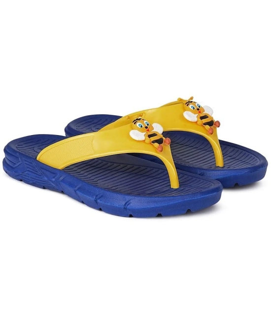 Aqualite Kids Royal Blue & Yellow Slipper - None