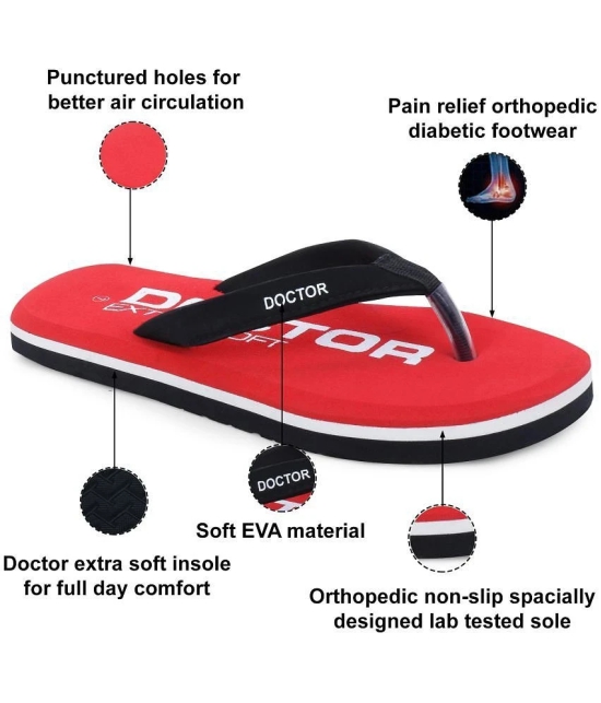 DOCTOR EXTRA SOFT - Red EVA Daily Slipper - None