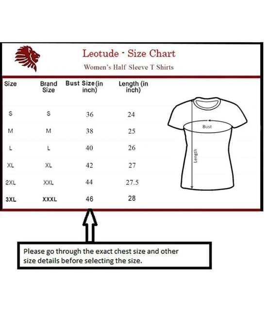 Leotude - Black Cotton Regular Fit Womens T-Shirt ( Pack of 1 ) - 3XL