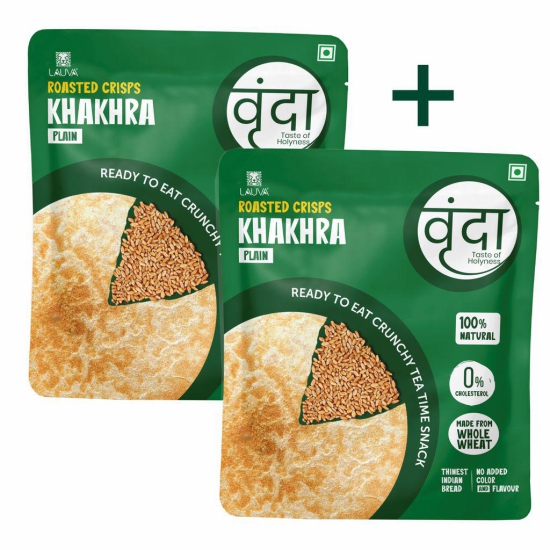 Lauva Vrunda Plain(Sada) Khakhra | Ready to Eat Snack