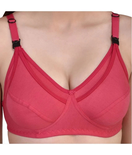 Desiprime Poly Cotton Everyday Bra - Red Single - 34B