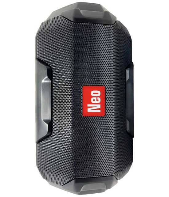 Neo 206 BLACK 5 W Bluetooth Speaker Bluetooth v5.0 with USB,SD card Slot,Call function Playback Time 4 hrs Black - Black