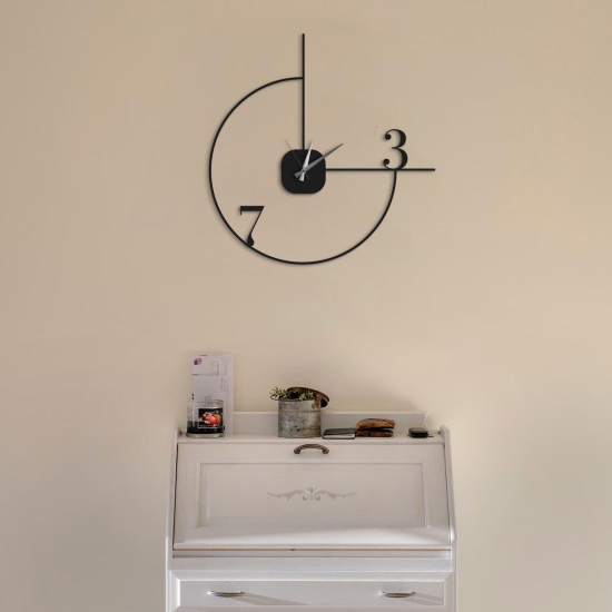 Zik Impex Minimalist Wall Clock, Oversized Silent Modern Wall Clock, Unique Wall Clock, Clock for Wall, Large Wall Clock