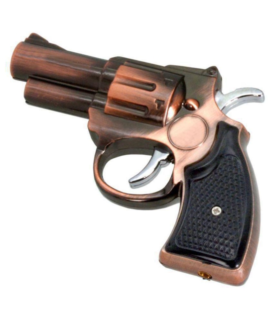 Jm Aluminium Gun Lighter Cigarette Lighter - Brown