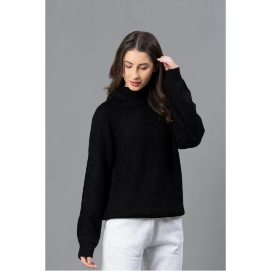 Mode By RedTape Women Black Solid Sweater