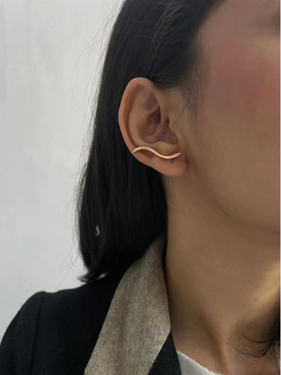 Gold Dust Ear Climbers