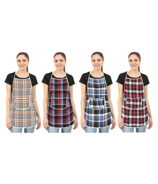 E-Retailer Set of 4 Cotton Apron