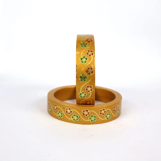 FHS Rajasthani Flowers Design- Golden