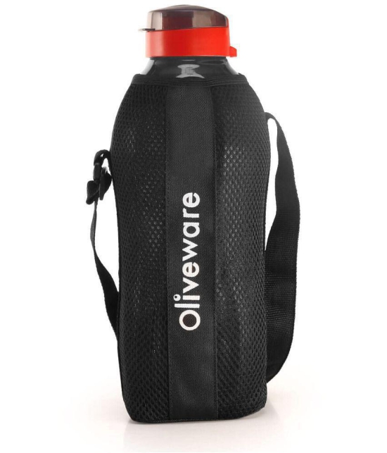 Oliveware - Black Water Bottle 2000 mL ( Set of 1 ) - Black