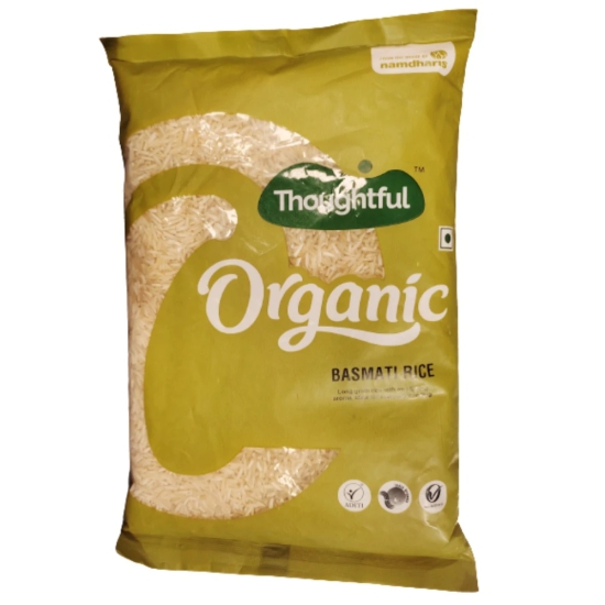 Namdhari Organic Thoughtful Organic Basmati Regular Rice, 1 Kg