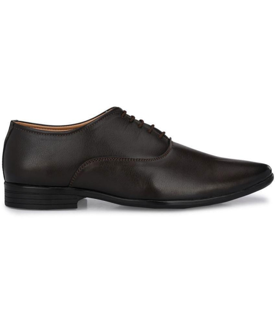 Leeport - Brown Mens Oxford Formal Shoes - None