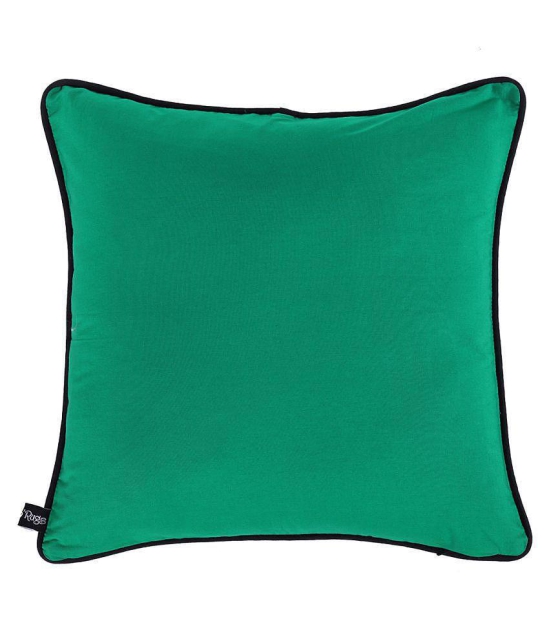 Hugs'n'Rugs Single Cotton Green Cushion Cover (40 x 40 cm) 16 x 16 - Multi