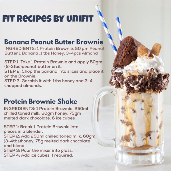 UNIFIT Chocolate Brownie Pack of 4