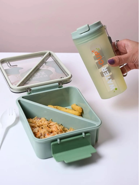 Mint Green Lunch Box Set - Fresh and Invigorating