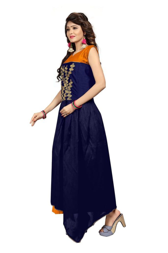 Florence Women's Silk Anarkali Dress Material