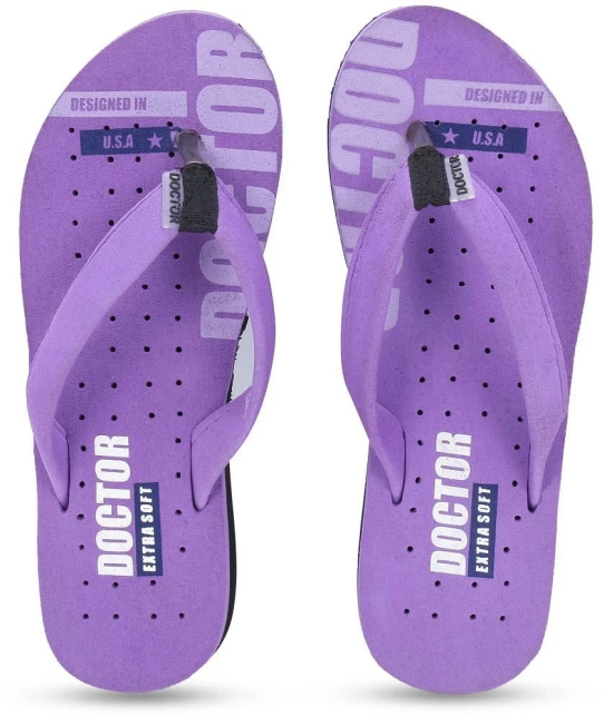 DOCTOR EXTRA SOFT - Purple Womens Slipper - None