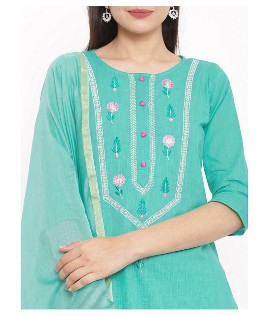 FabbibaPrints Cotton Kurti With Palazzo - Stitched Suit - XXL