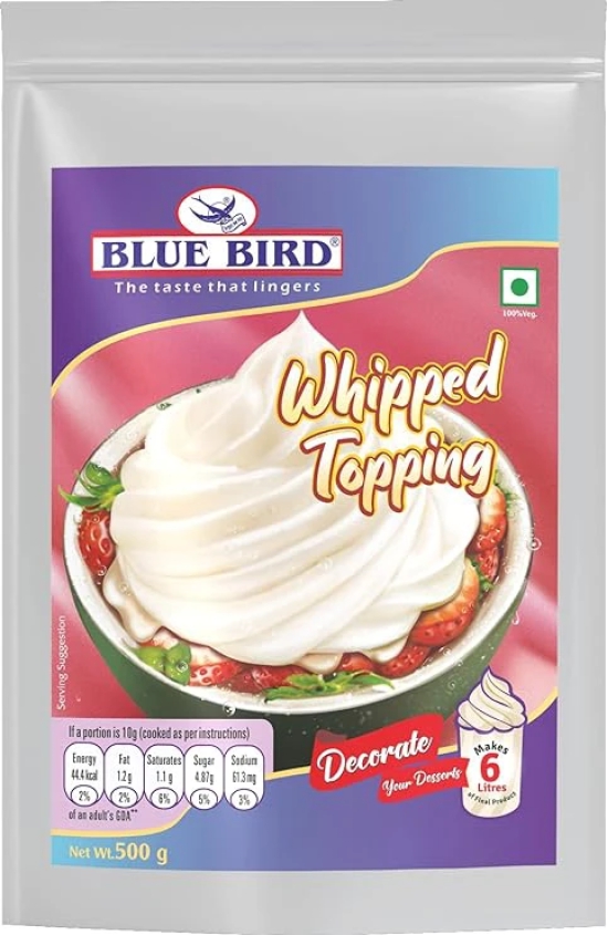 Blue Bird Whipped Toppingm, 500 gm