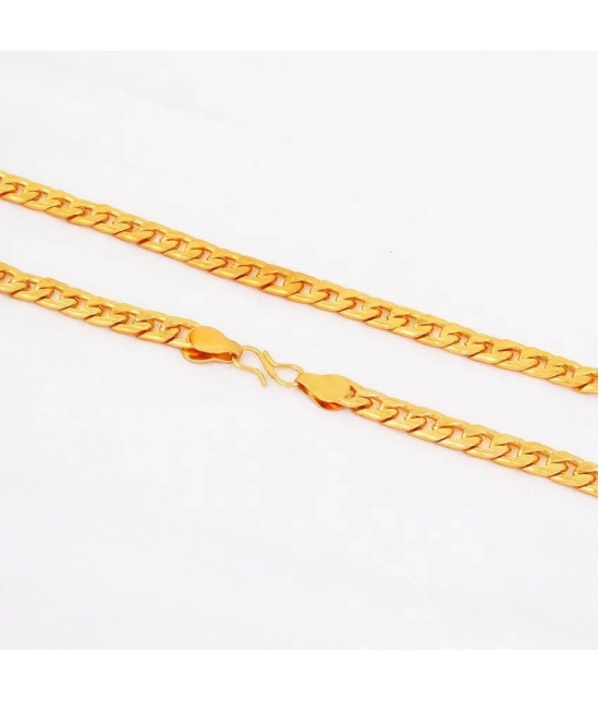 FASHION FRILL - Gold Plated Brass Chain ( Pack of 1 ) - None