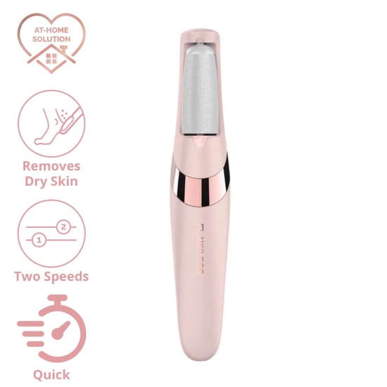 Flawless Pedi Electronic Pedicure Tool Cordless Rechargeable Callus Dead Skin Remover Polishing Wand with Roller Heads PEDICURE ELECTRIC PEDICURE TOOL