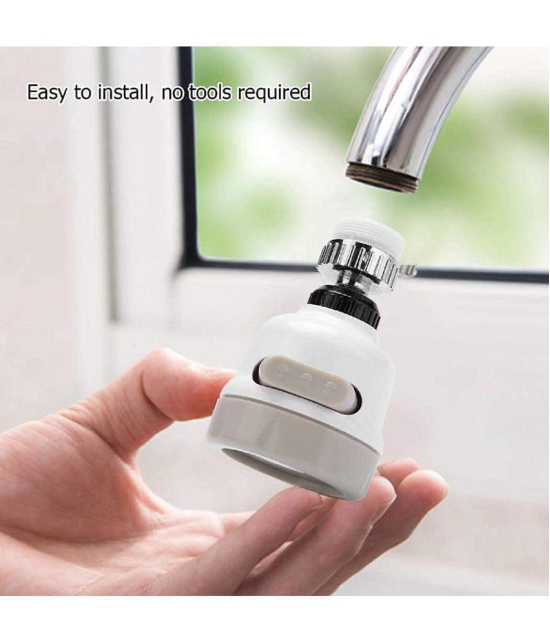 Tapixaa Flexible Kitchen Tap Head 360 degree Rotatable PVC Movable Sink Faucet for Bathroom and Kitchen