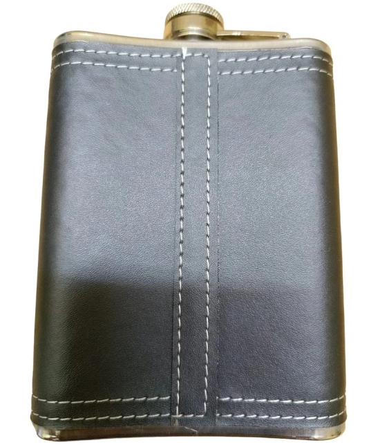 JGG JAIN GIFT GALLERY Steel Hip Flask - Black