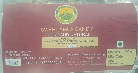 Sweet Amla Candy