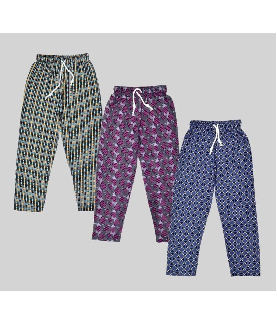 Sathiyas 100% Cotton Girls Summer Pant - Pack of 3 - 9-10 Years