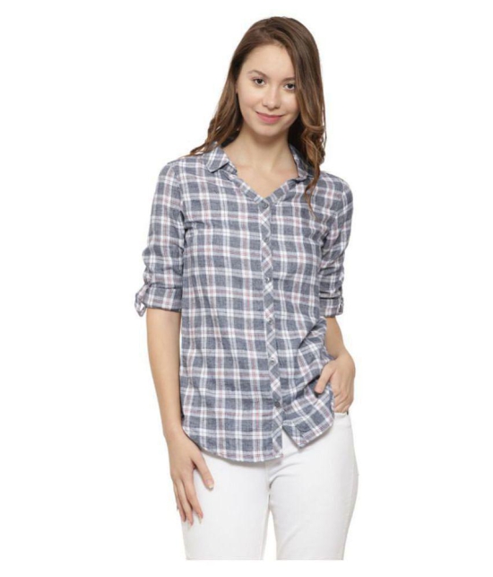 Campus Sutra - Multi Color Cotton Womens Shirt Style Top ( Pack of 1 ) - XL