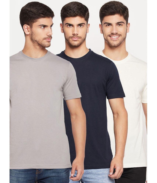 UNIBERRY - Green Cotton Blend Regular Fit Mens T-Shirt ( Pack of 3 ) - None