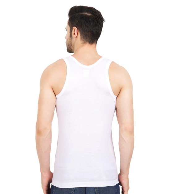 NRG Mens Sleeveless White Cotton Vest  ( Pack of 1 RN Vest ) G21